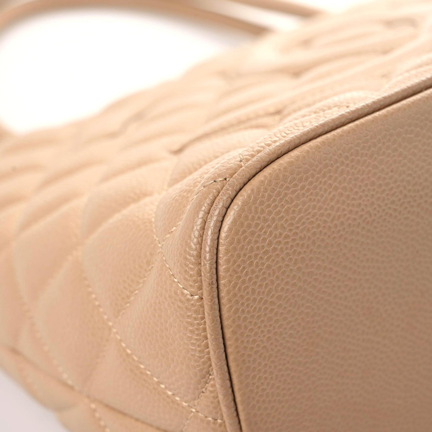 Chanel Caviar Quilted Medallion Tote Beige 5 of 17