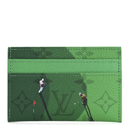 Louis Vuitton Monogram Sports Card Holder Golf Green 1 of 7