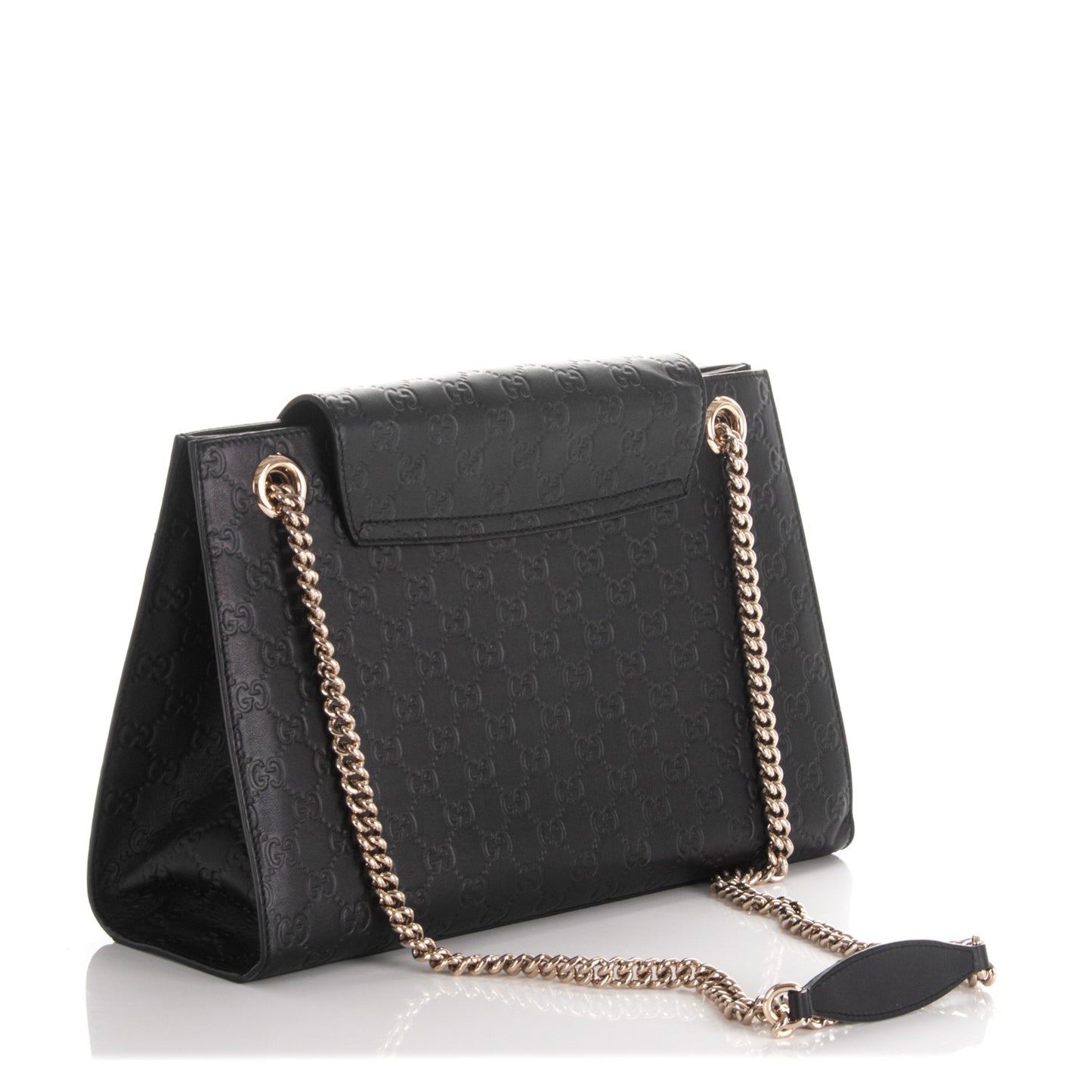 Guccissima Large Emily Chain Shoulder Bag Black
