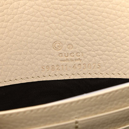 Gucci Pebbled Calfskin Soho Wallet on Chain Ivoire 6 of 9