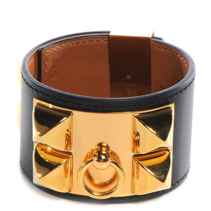 Hermes Chamonix Collier de Chien CDC Bracelet Black Small 1 of 6