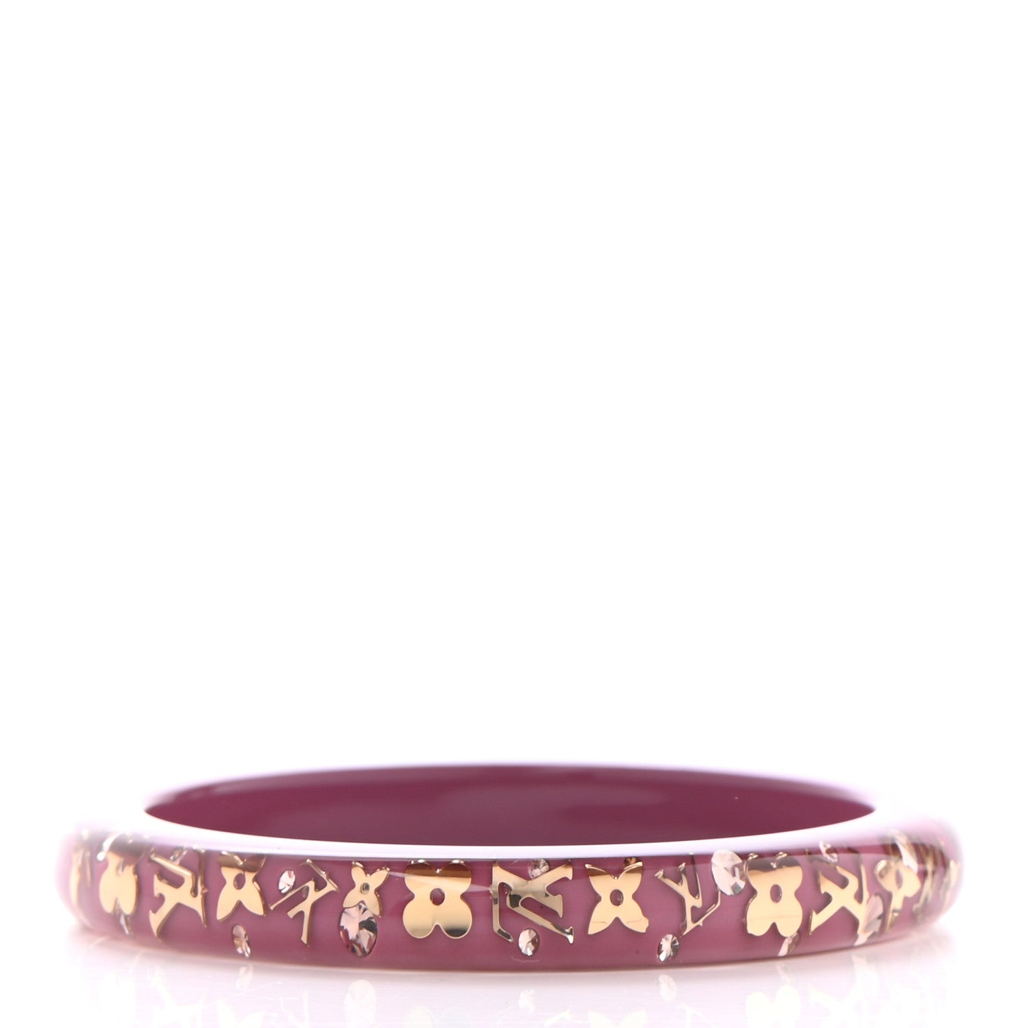 Louis Vuitton Resin Swarovski Inclusion Bracelet PM Violine 3 of 4