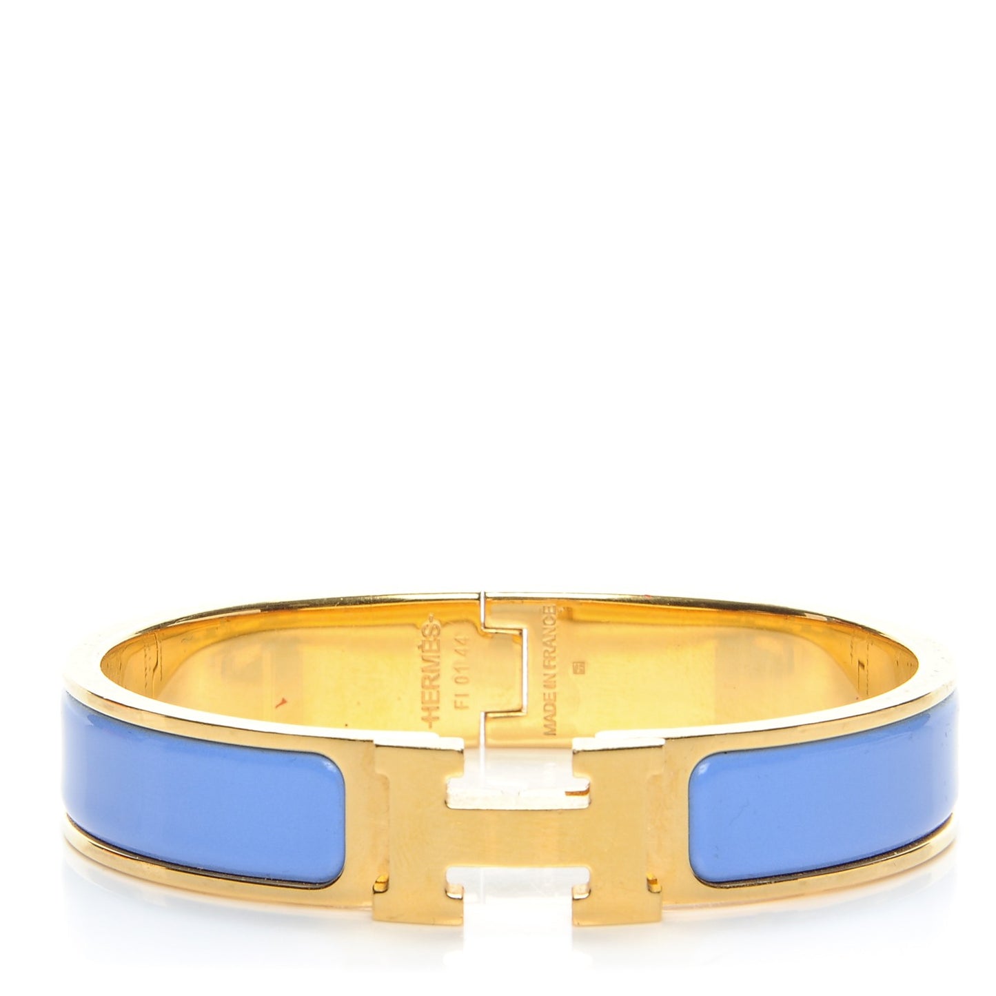 Enamel Narrow Clic Clac H Bracelet PM Bleu Lavande