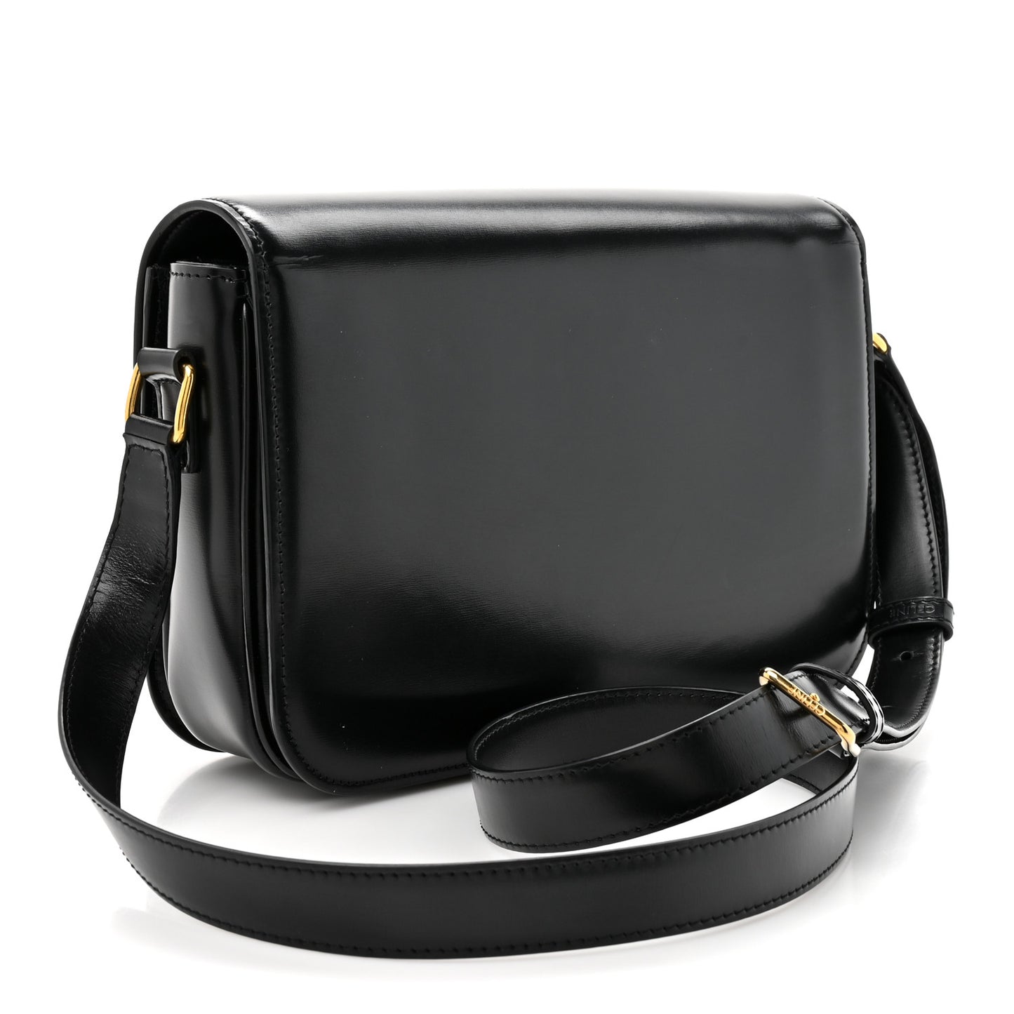 Shiny Calfskin Medium Triomphe Black