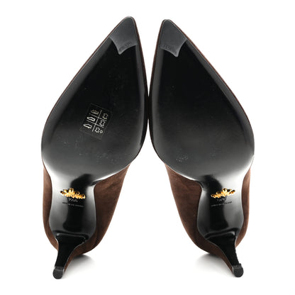 Prada Camoscio Basic 90mm Pumps 39.5 Moro 6 of 9