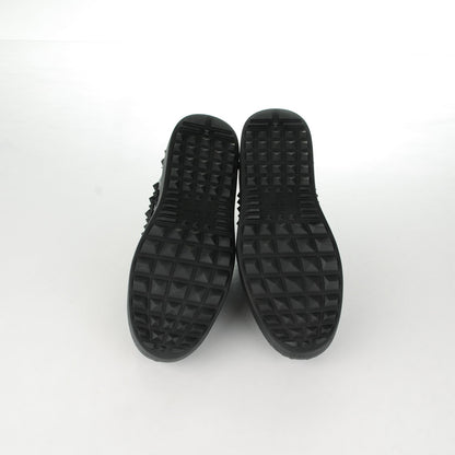 Valentino Garavani Calfskin Rockstud Sneakers 37 Black 5 of 7