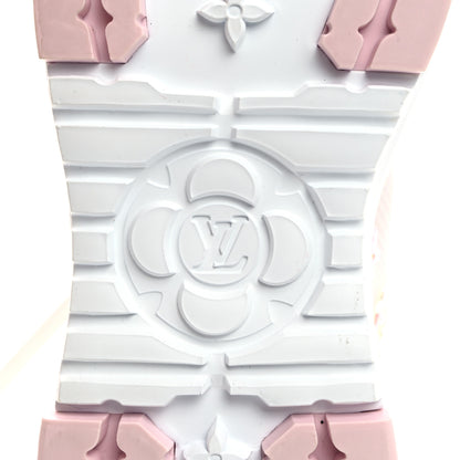 Louis Vuitton Iridescent Technical Mesh Monogram LV Squad Sneaker Boots 37 Rose Clair 8 of 9