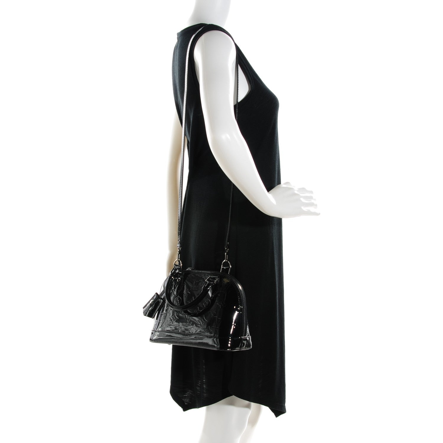 Louis Vuitton Vernis Alma BB Noir Magnetique 2 of 7