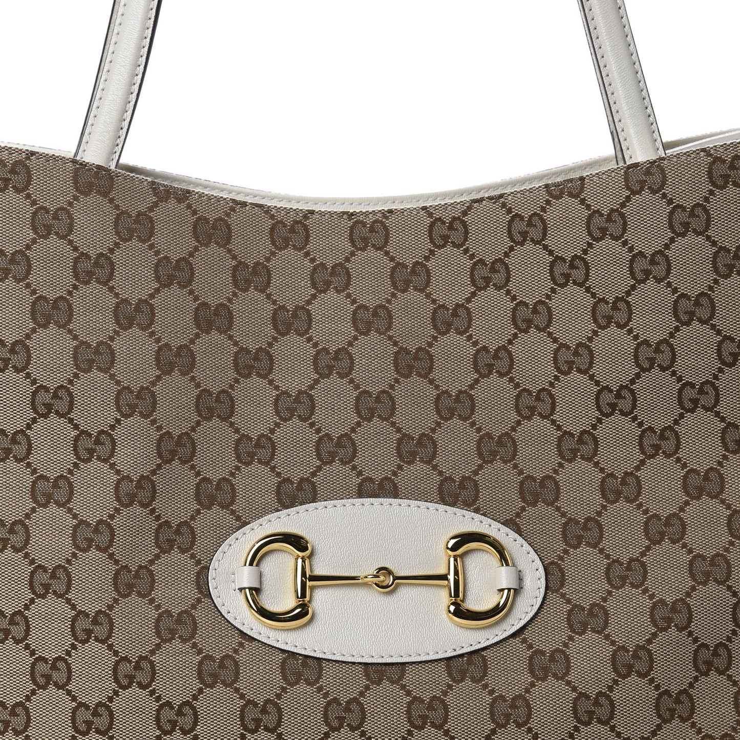 Monogram New Sakai Calfskin Lux Horsebit 1955 Tote Beige Ebony Mystic White