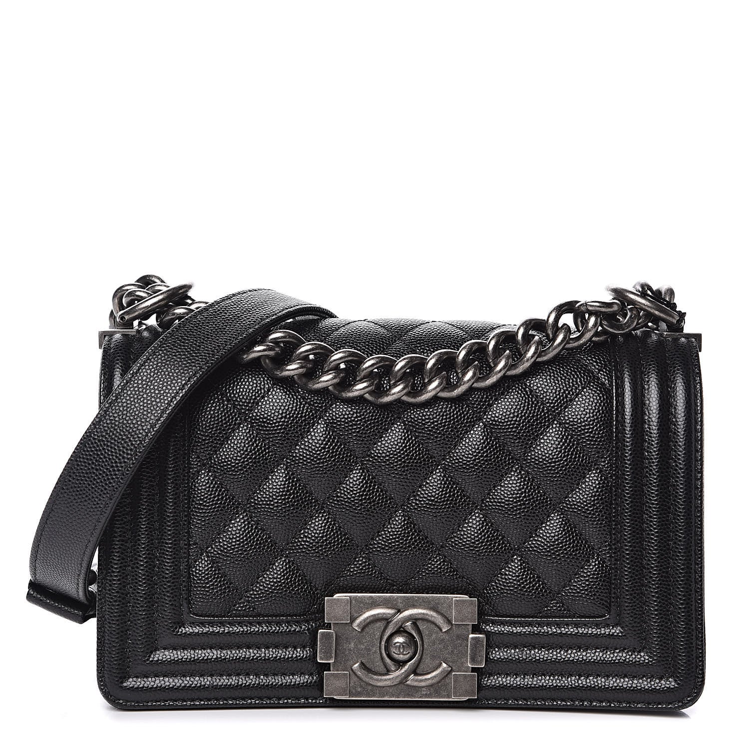 Chanel Caviar Quilted Small Boy Flap Black 1 of 12