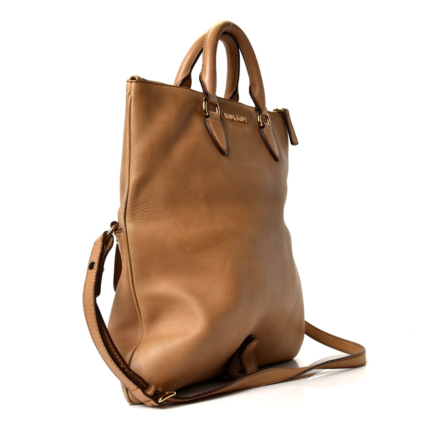 Vitello Foldable Shoulder Bag Sabbia