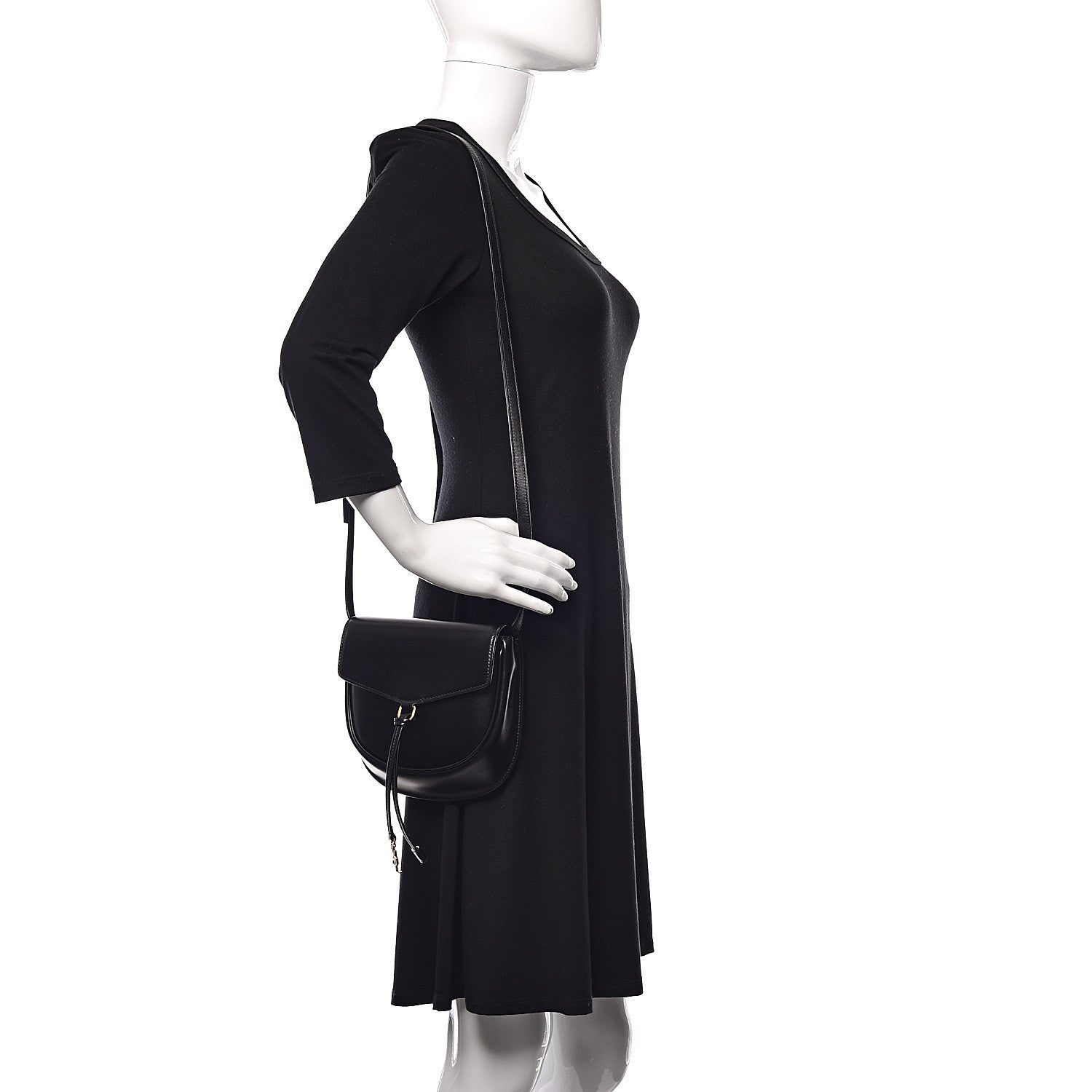Saint Laurent Calfskin Small Datcha Satchel Bag Black 2 of 12