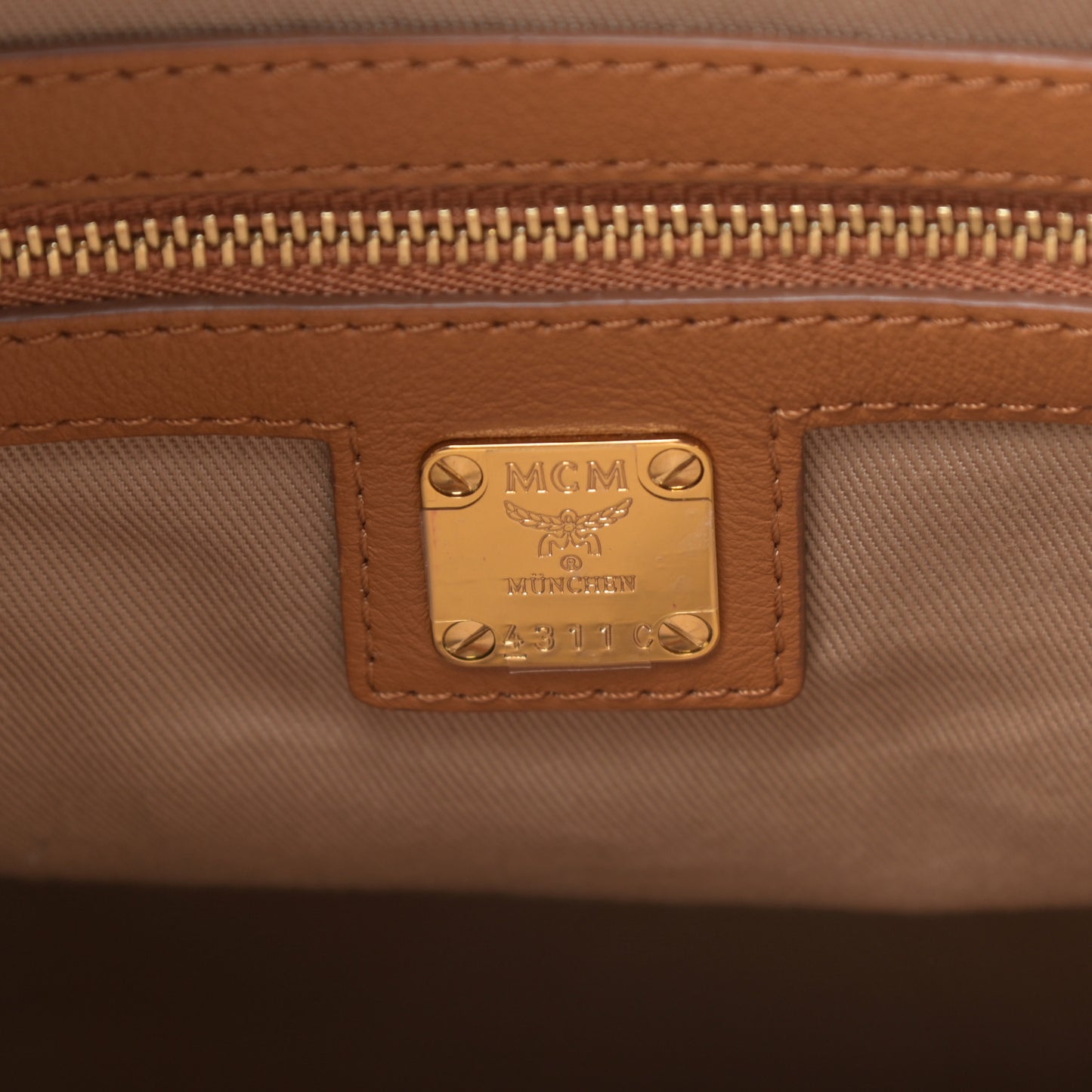 Calfskin Ottomar Monogram Large Klara Hobo Cognac