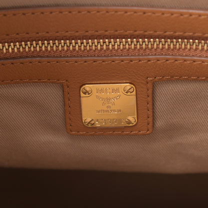 MCM Calfskin Ottomar Monogram Large Klara Hobo Cognac 6 of 12