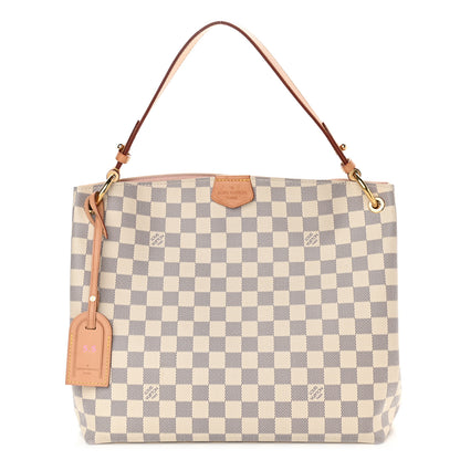 Louis Vuitton Damier Azur Graceful PM Rose Ballerine 1 of 11