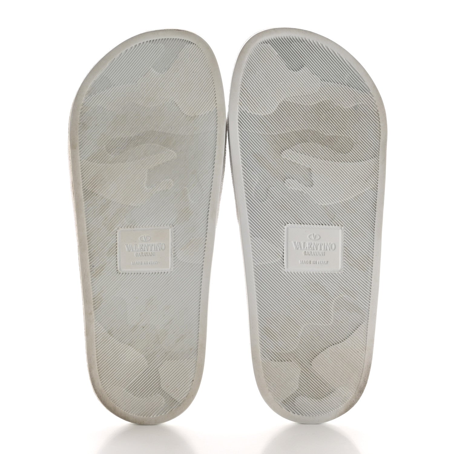 Valentino Garavani Rubber Swarovski VLTN Pool Slide Sandals 39 White 6 of 9