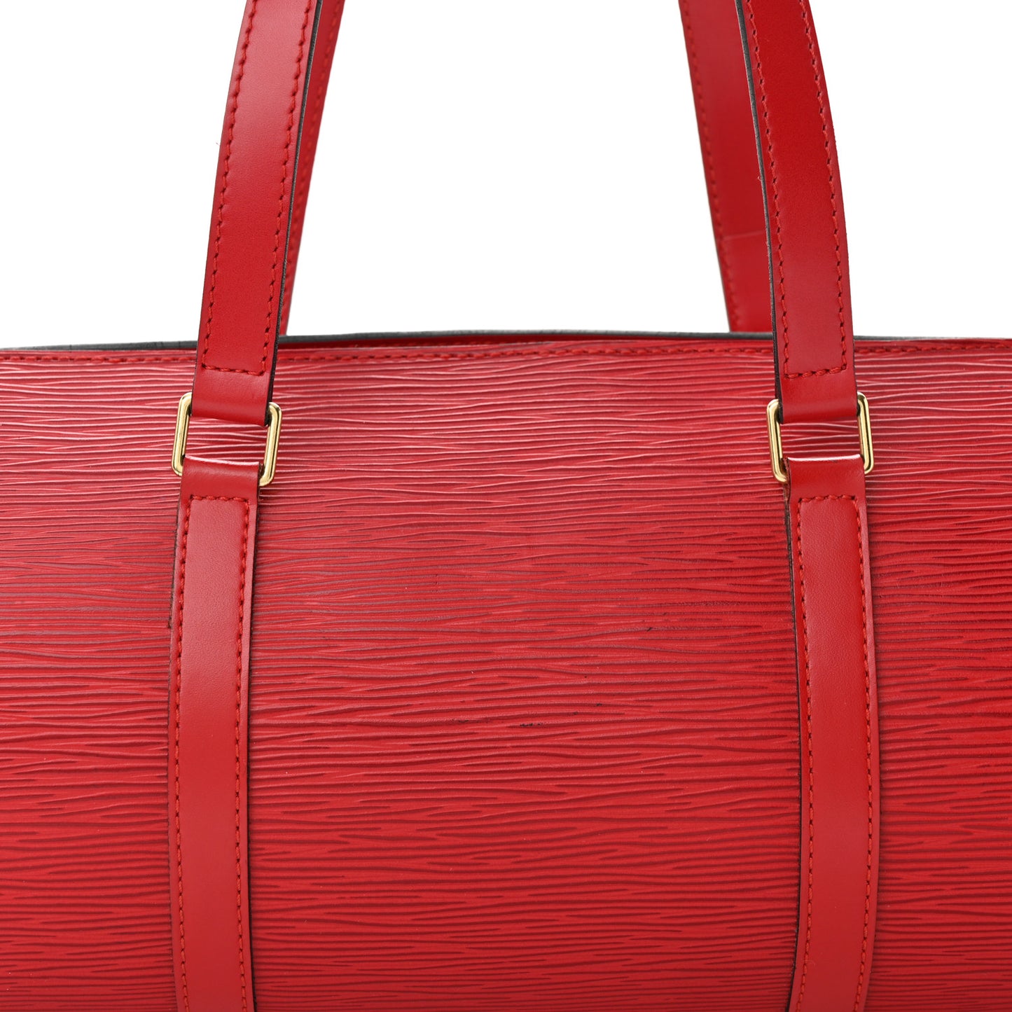 LOUIS VUITTON Epi Soufflot Castillan Red