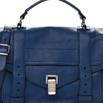 Proenza Schouler Lambskin Medium PS1 Satchel Cobalt Blue 9 of 14