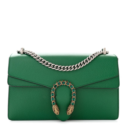 Gucci Pebbled Calfskin Small Dionysus Shoulder Bag Emerald 1 of 10
