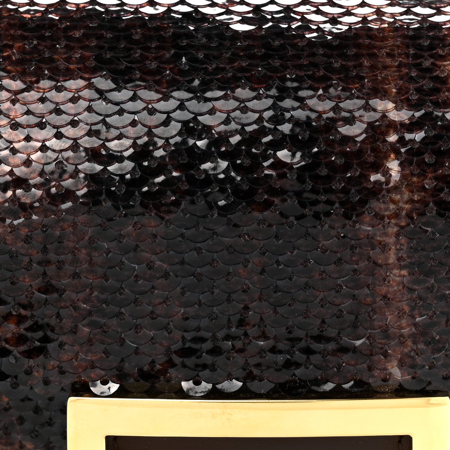 Fendi Sequin Paillettes Vitello Grace Karung Effect FF Mini Baguette Ginepro 8 of 11