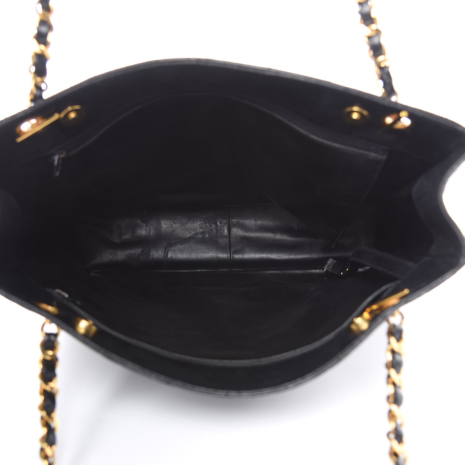 Chanel Lambskin Shopping Tote Black 5 of 21