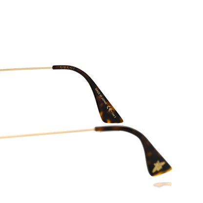 Gucci Metal Round Frame Sunglasses GG0061S Green Red 6 of 8
