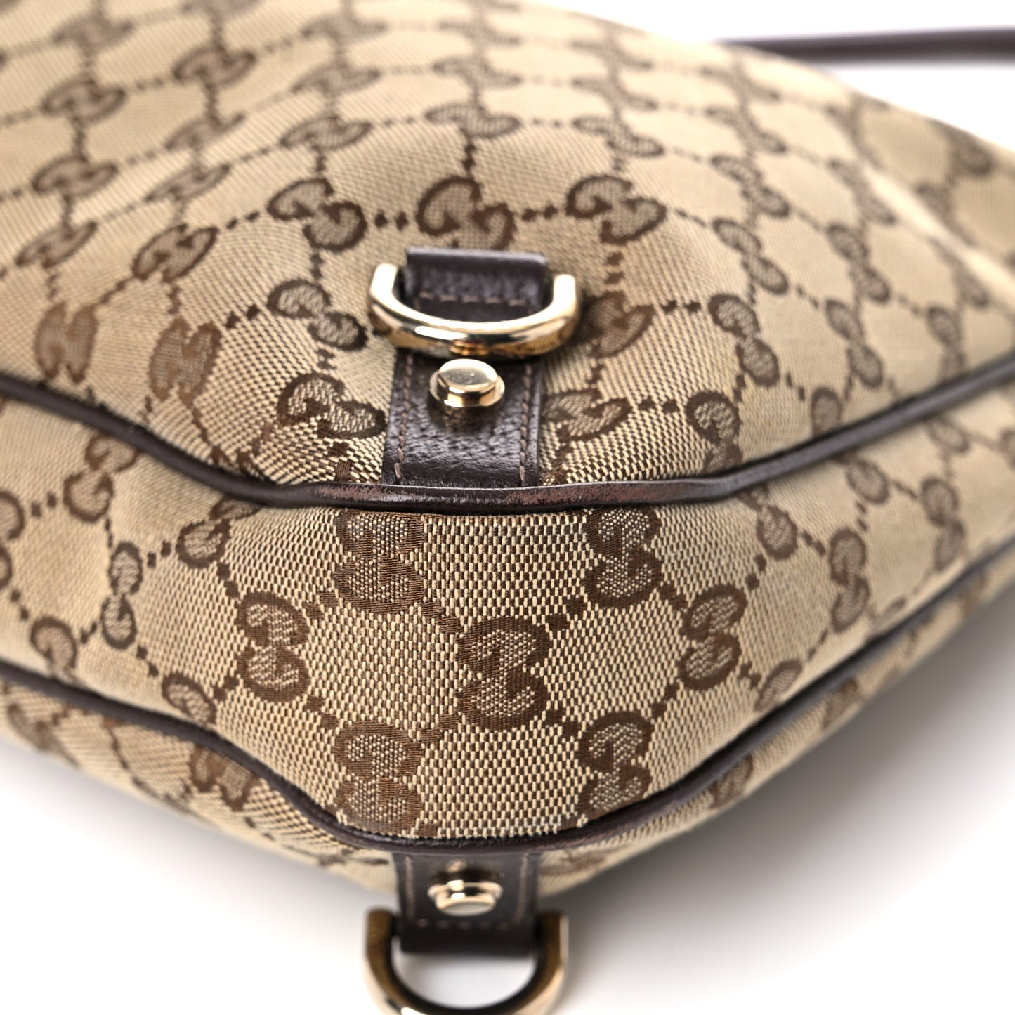 Monogram Large Abbey D Ring Hobo Dark Brown