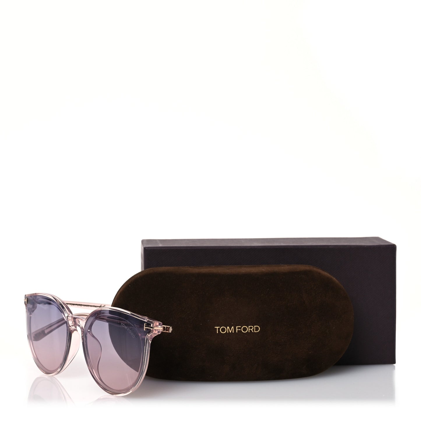 Acetate Round Eye Sunglasses TF807-K Pink