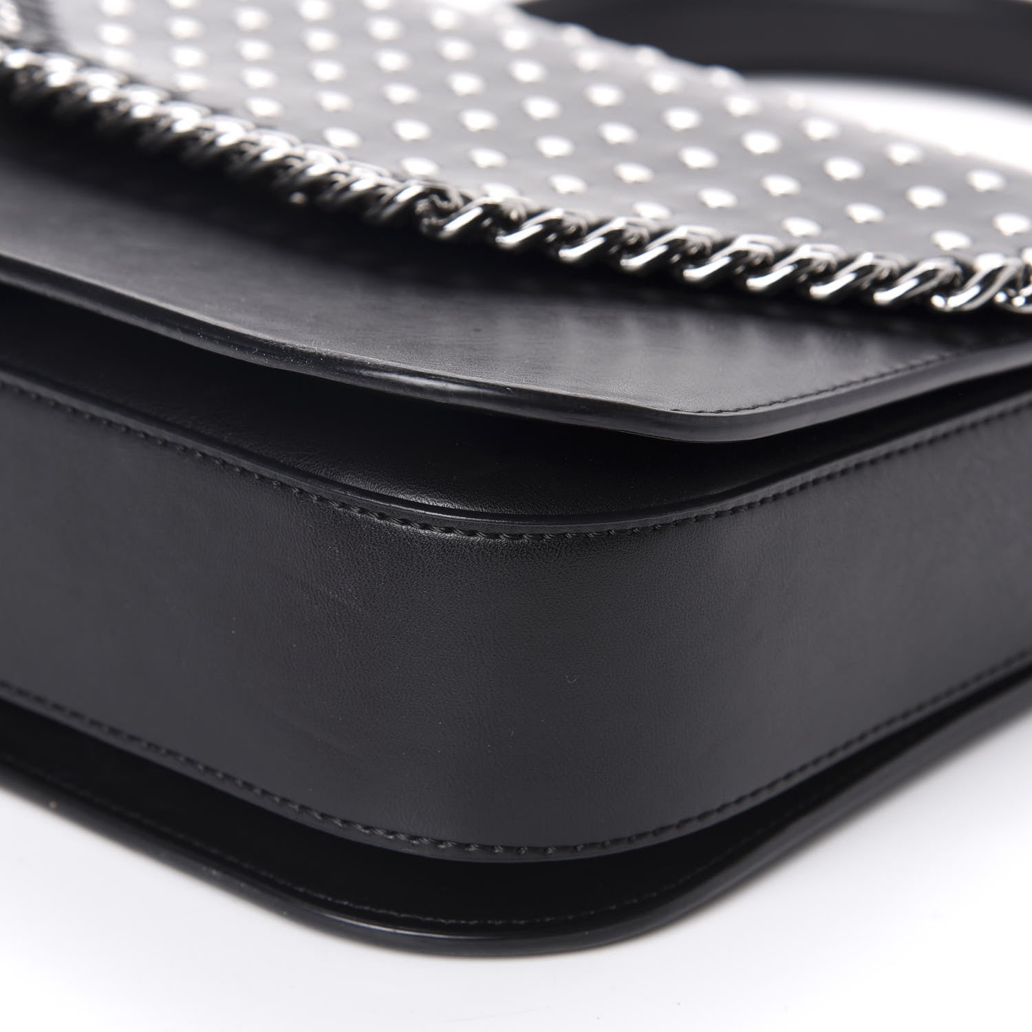 Stella McCartney Eco Alter Nappa Studded Falabella Embellished Box Shoulder Bag Black 7 of 10