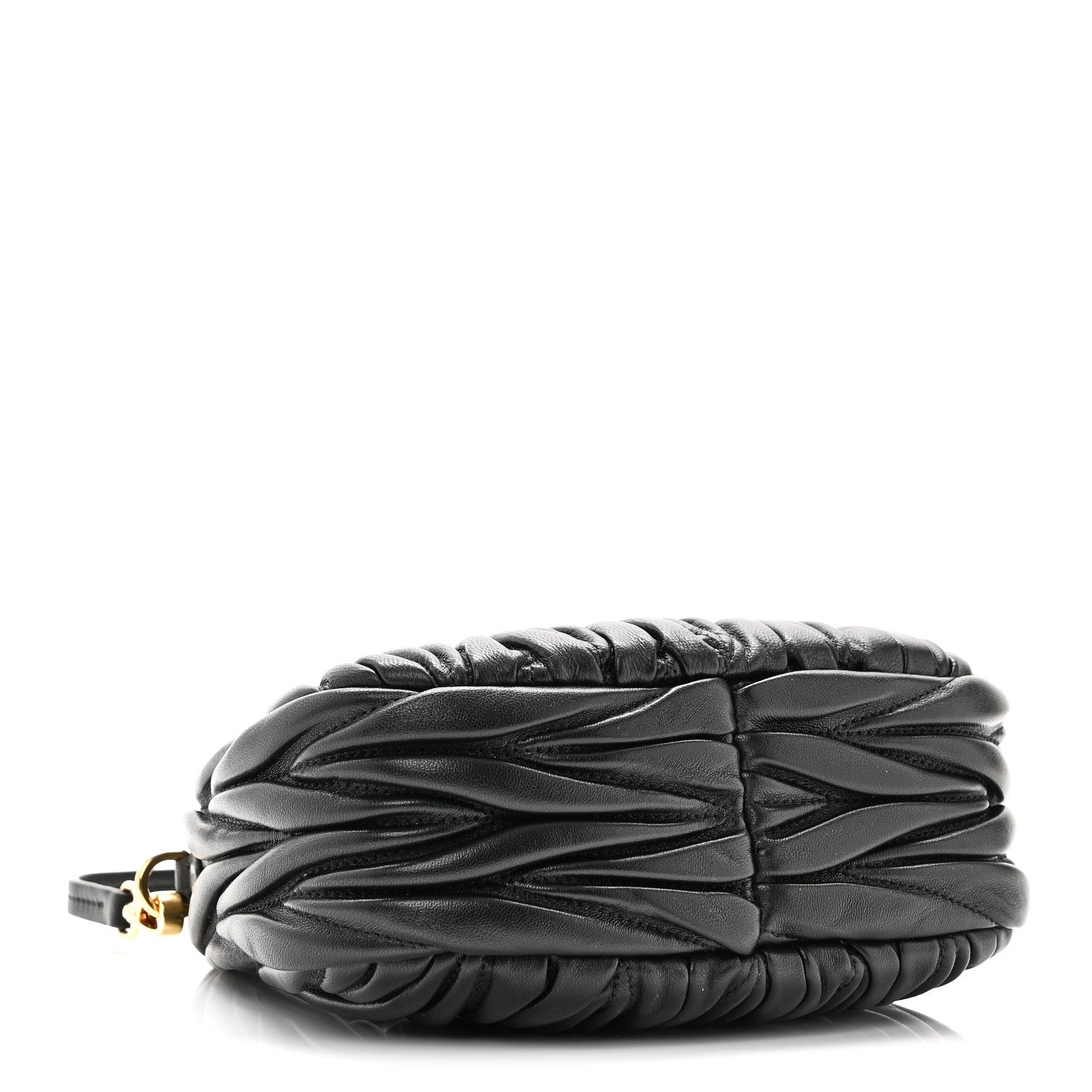 Miu Miu Nappa Matelasse Mini Wander Hobo Black 1808914 – FASHIONPHILE