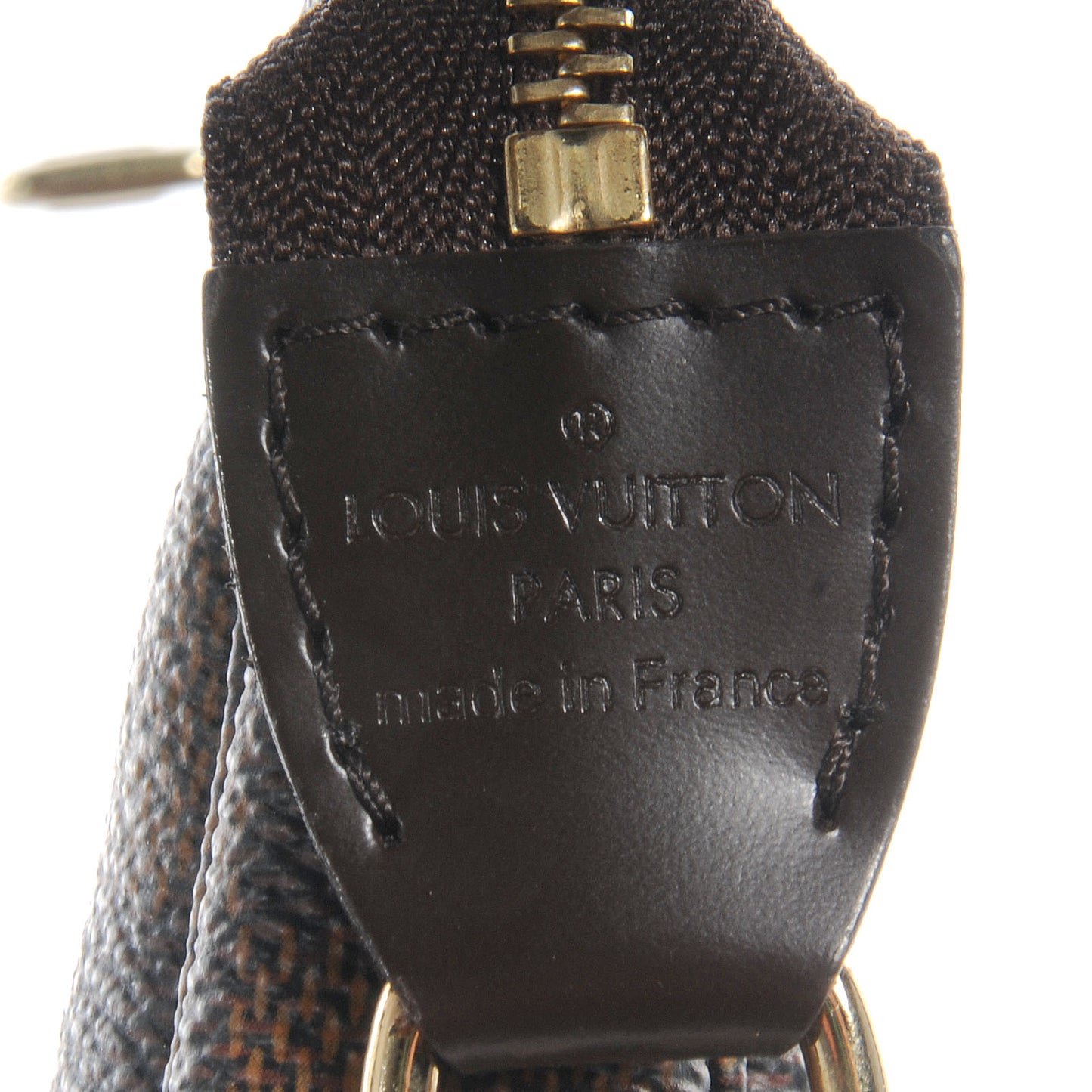 Damier Ebene Mini Pochette Accessories Bag
