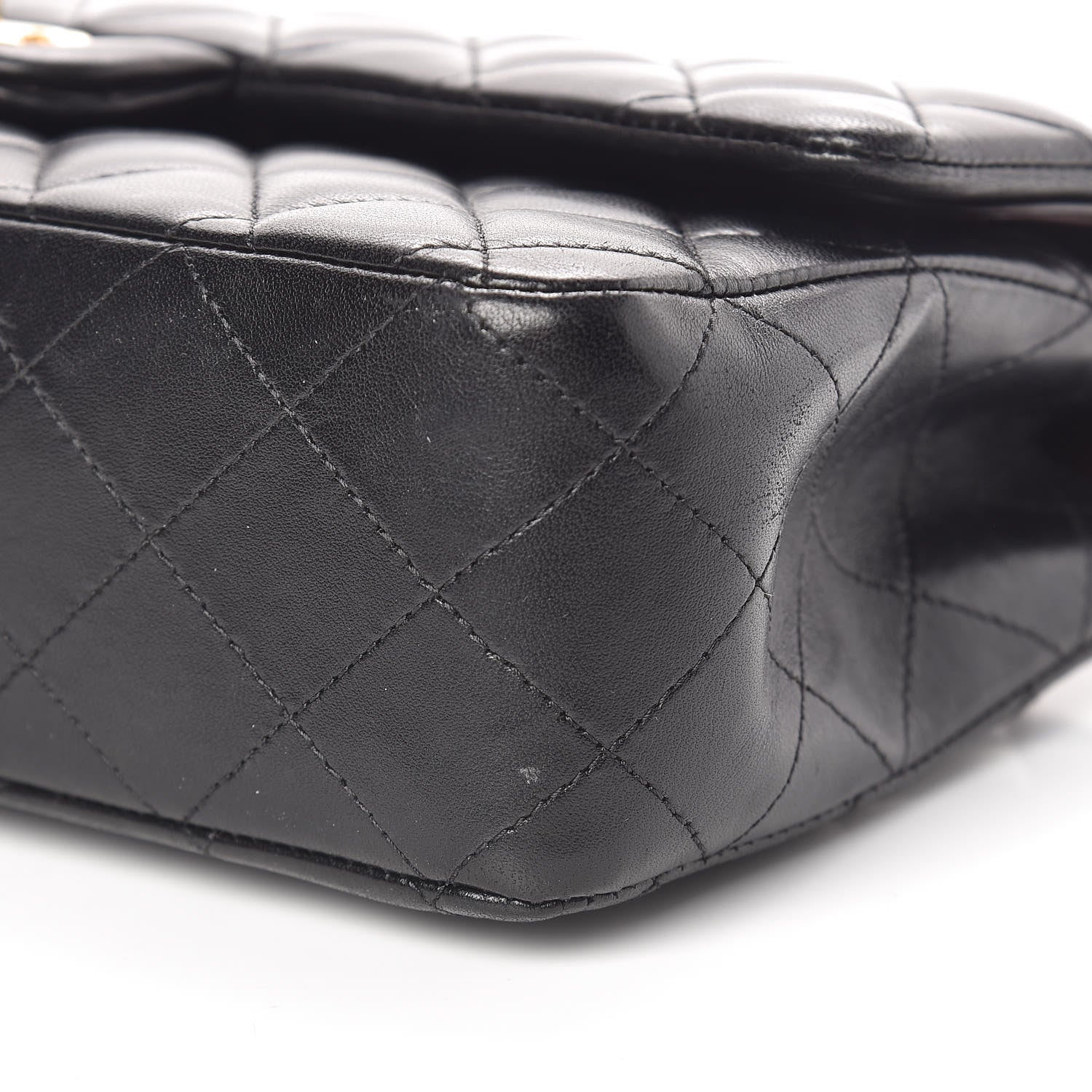 Chanel Lambskin Quilted Medium Double Flap Black 11 of 14
