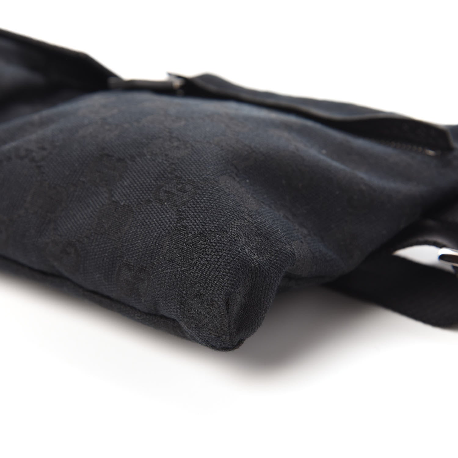 Gucci GG Monogram Double Pocket Belt Bag Black 7 of 11