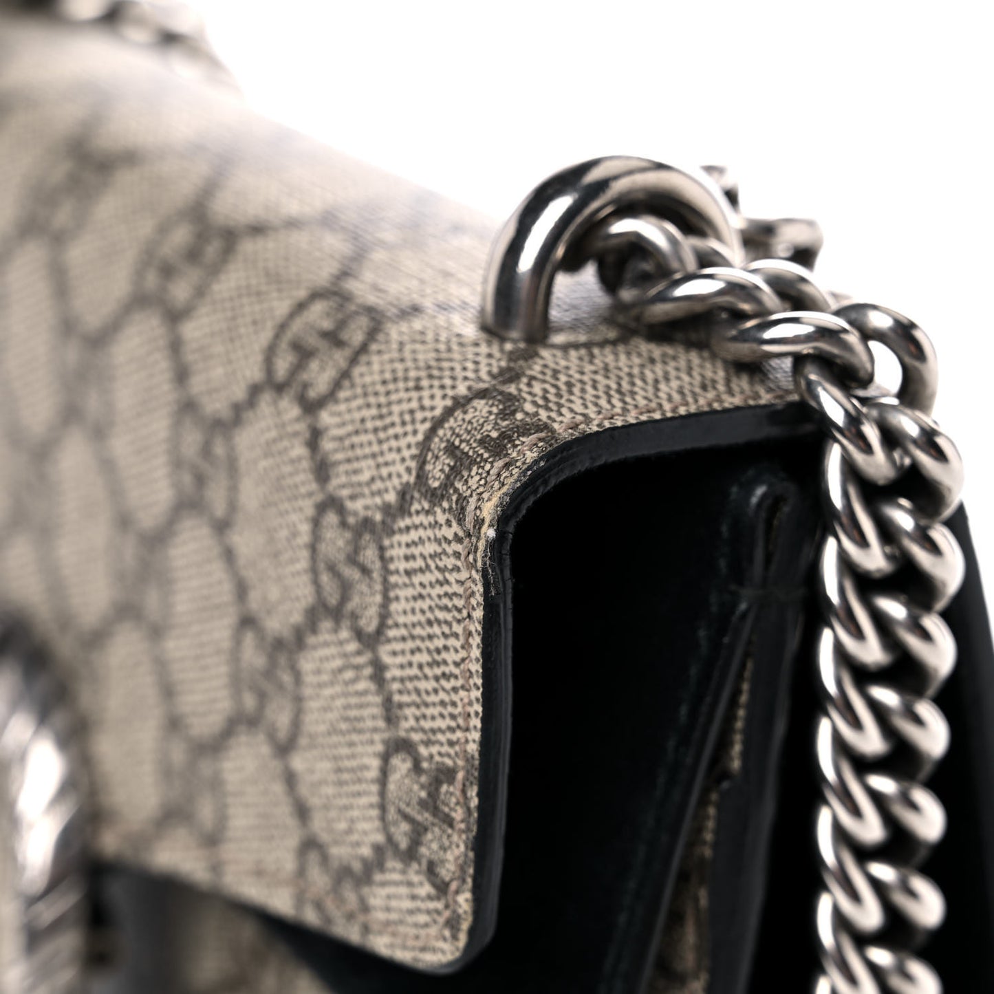GG Supreme Monogram Mini Dionysus Shoulder Bag Black