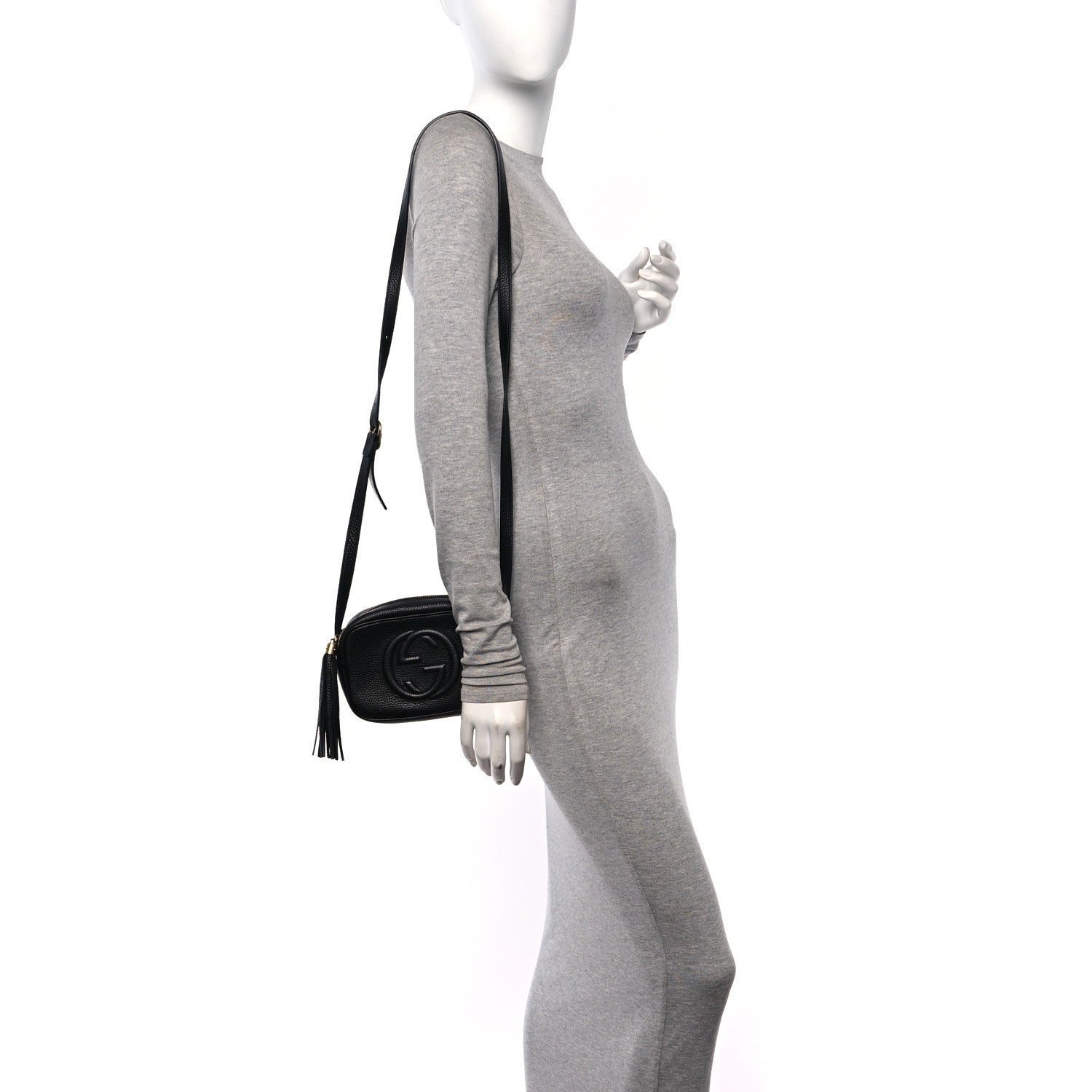 Gucci Pebbled Calfskin Mini Soho Disco Bag Black 2 of 10