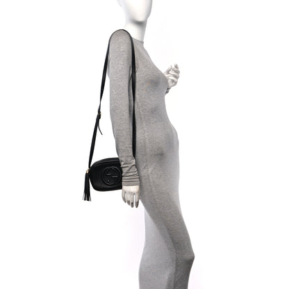 Gucci Pebbled Calfskin Mini Soho Disco Bag Black 2 of 10