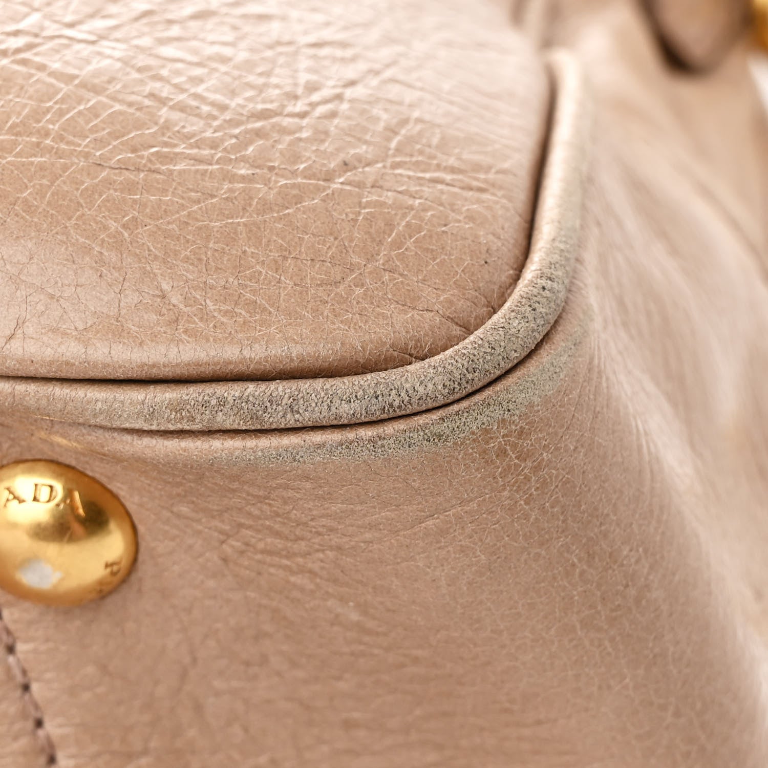 Prada Vitello Shine Bauletto Cammeo 11 of 11