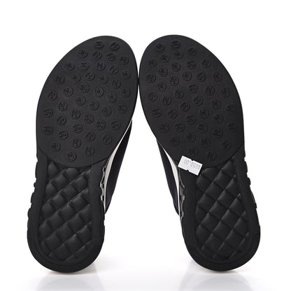 Chanel Lycra Womens CC Sneakers 35.5 Black 5 of 8