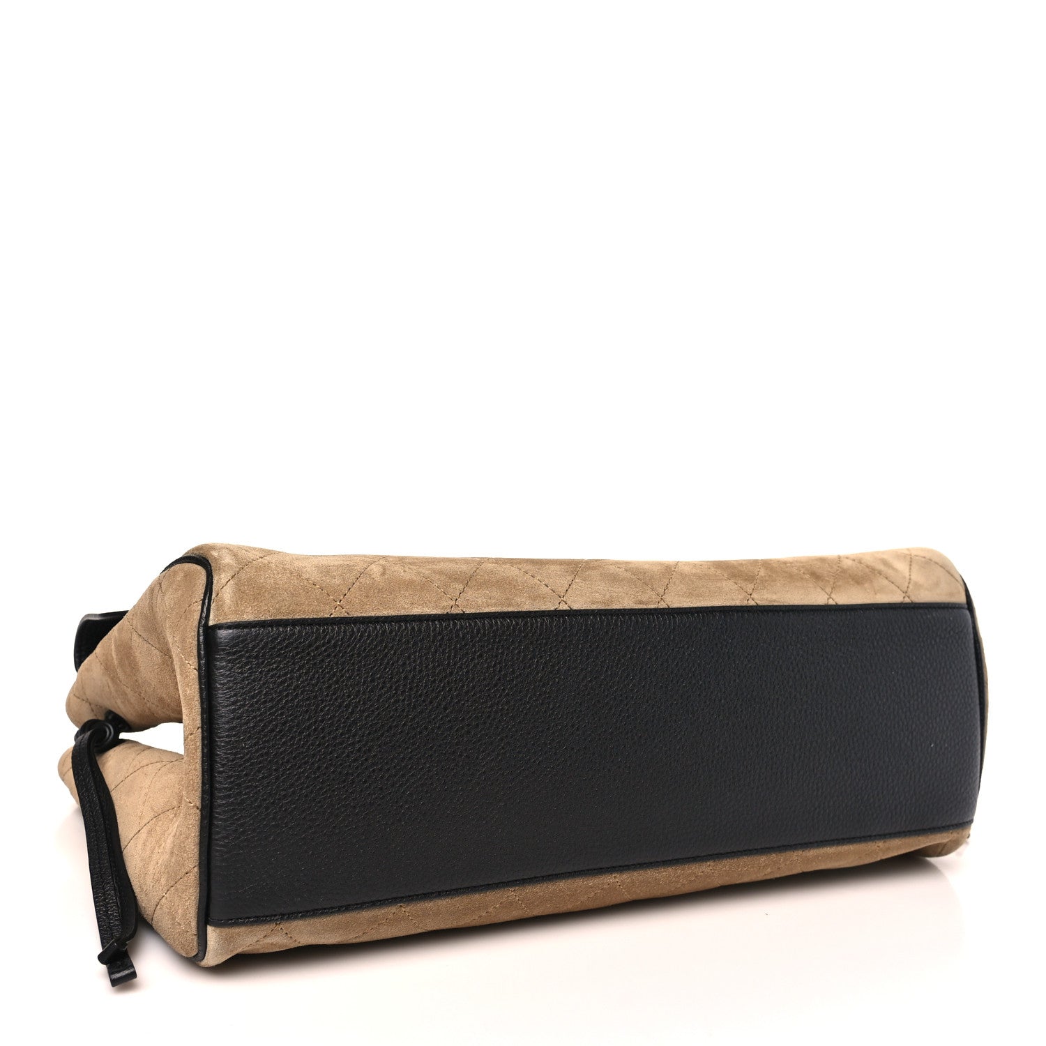 Chanel Grained Calfskin Suede Urban Essentials Large Shopping Bag  Dark Beige Black 4 of 11