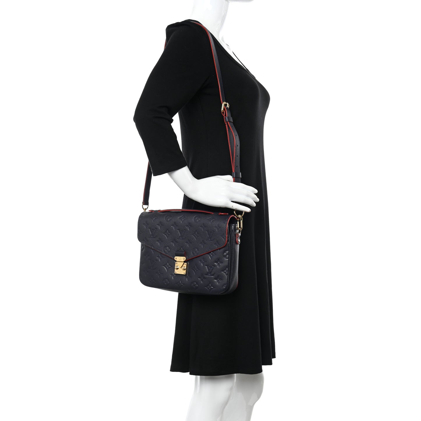 Empreinte Pochette Metis Marine Rouge