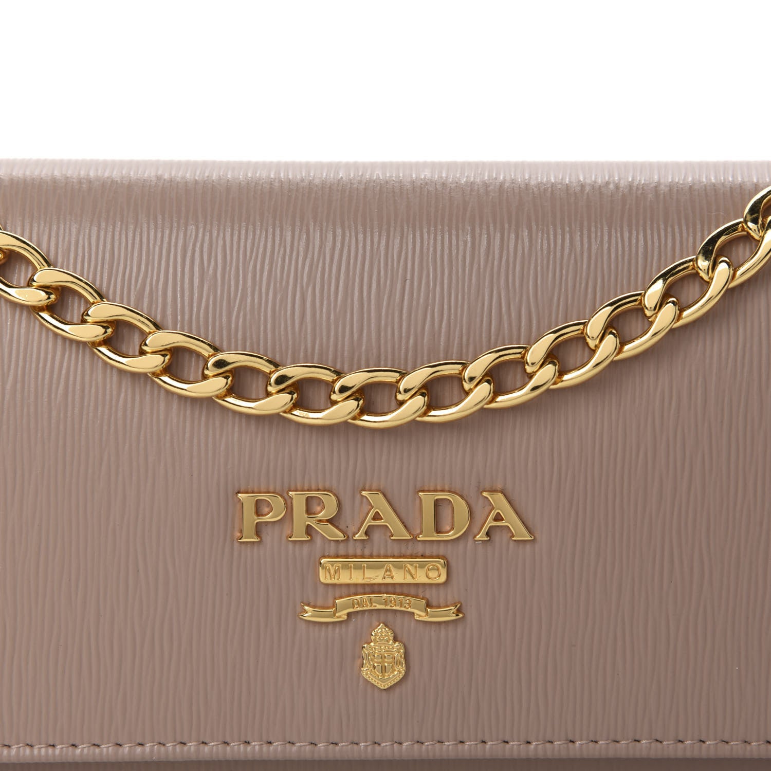 Prada Vitello Move Chain Wallet Cammeo 10 of 10
