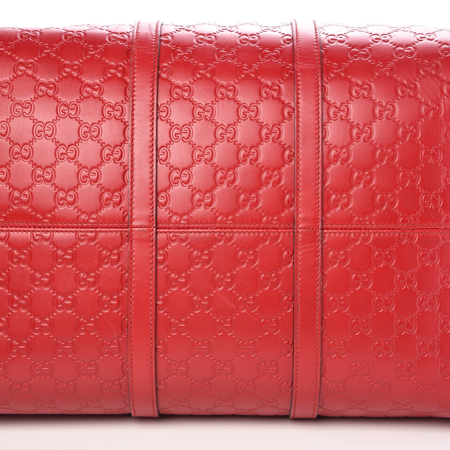 Gucci Guccissima Signature Large Duffle Hibiscus Red 20 of 22