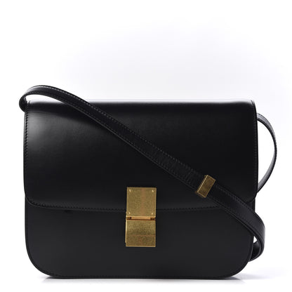 Celine Box Calfskin Medium Classic Box Flap Bag Black 1 of 9