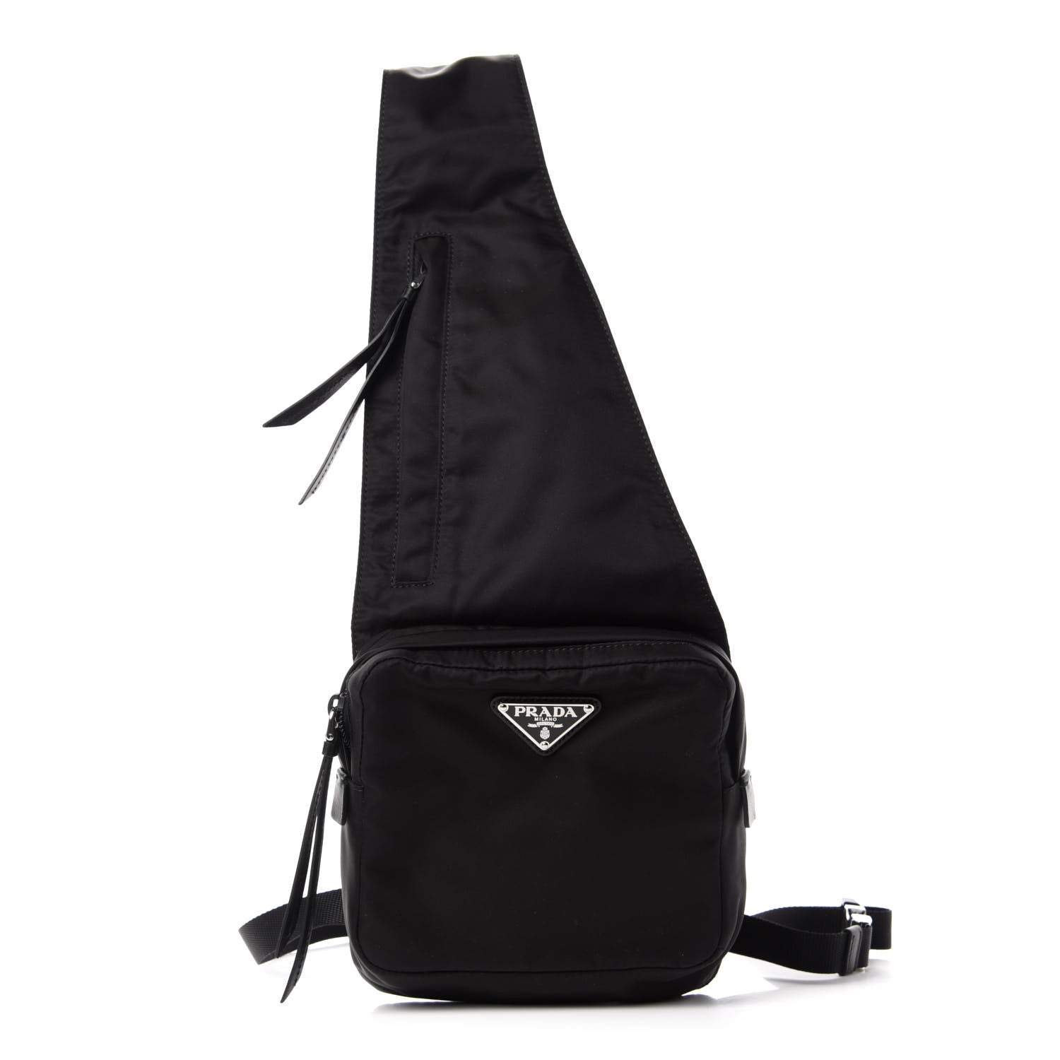 Prada Tessuto Nylon Crossbody Bag Black 3 of 11