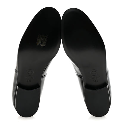 Chanel Patent Calfskin Moccasin Loafers 36 Black 6 of 9