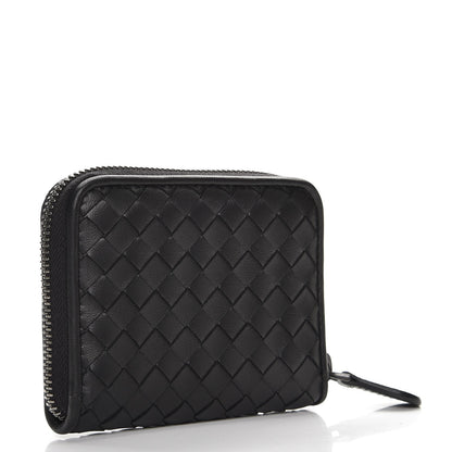 Bottega Veneta Nappa Intrecciato Zip Around Coin Purse Nero Black 3 of 8
