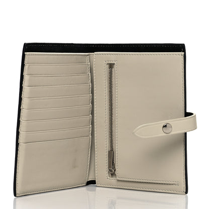 Celine Grained Calfskin Medium Multifunction Strap Wallet Black Chalk 5 of 10