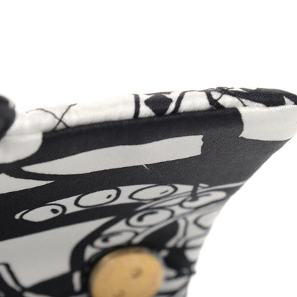 Chanel Canvas Printed Deer Coco Mini Single Flap Gray Black 10 of 10