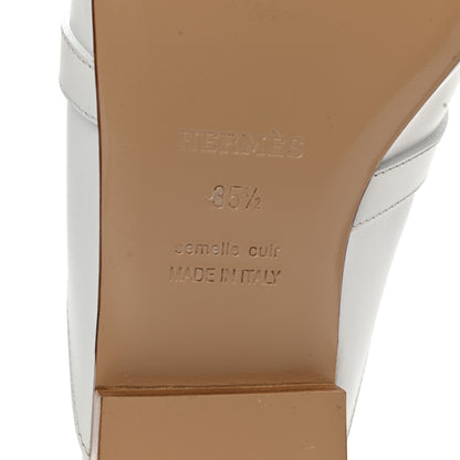 Hermes Calfskin Oz Mules 35.5 White 6 of 7