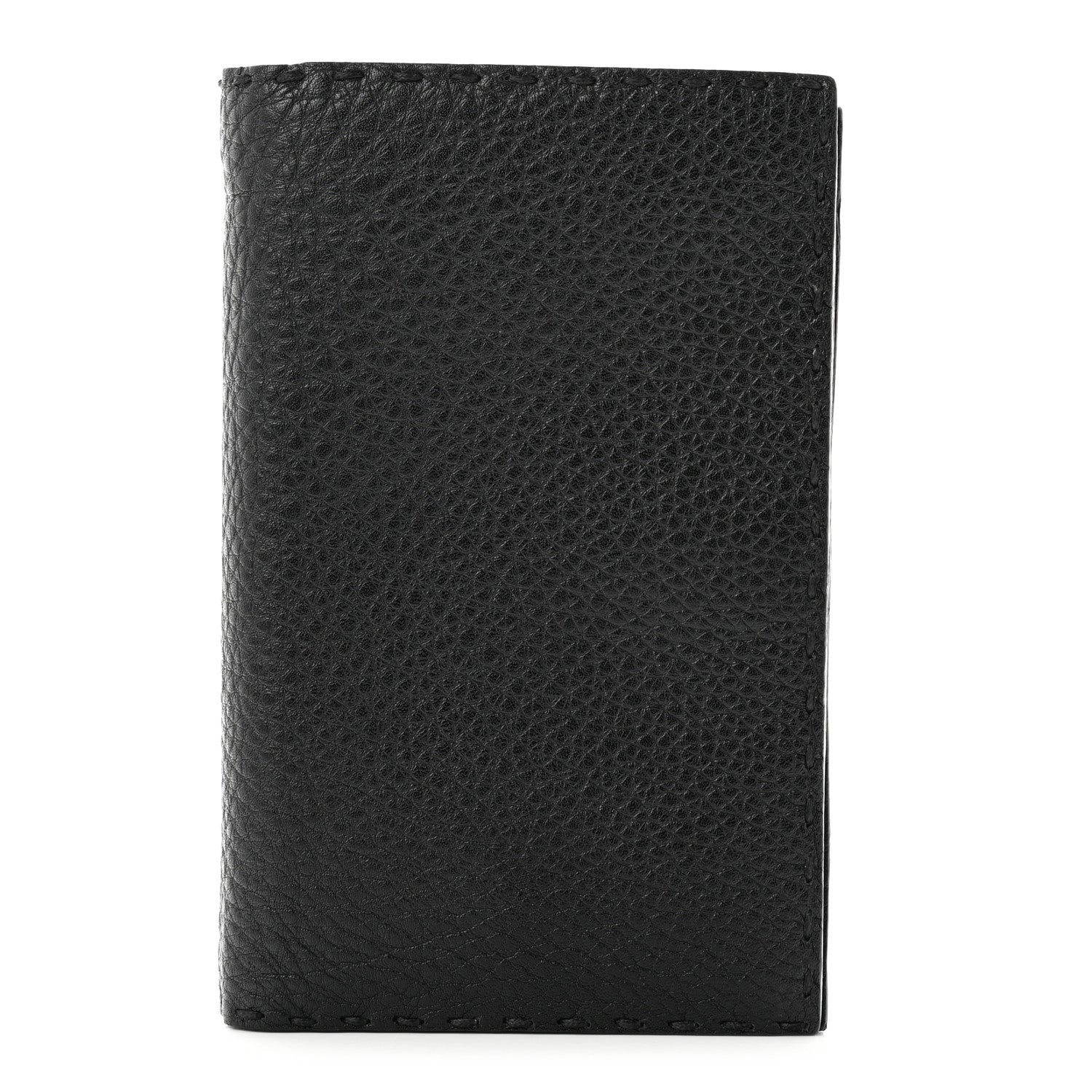 Fendi Cuoio Romano Selleria Compact Wallet Black 1 of 9